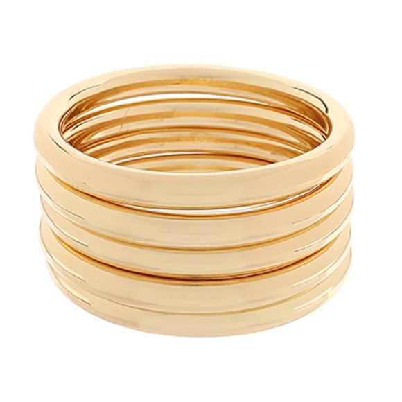 5 Row Tinck Metal Stackable Bracelet - Picture 1 of 1